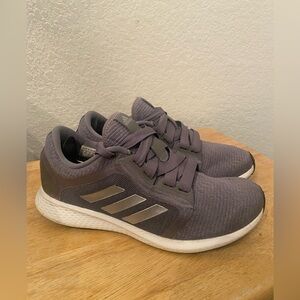 Adidas Silver and Gray Athletic Sneakers